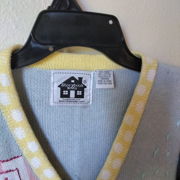 Storybook Knits Women's Shopping Mall Embroidered Cardigan Sweater - Picture 2 of 7